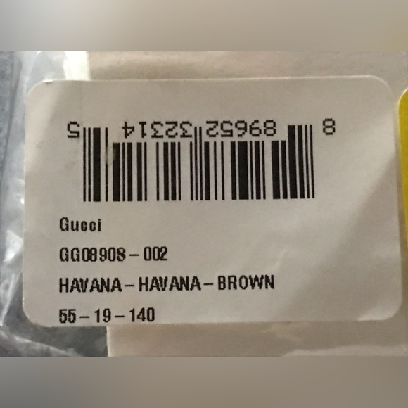 Gucci Havana Sunglasses with Brown lenses (GG0890S 002 55) NWT - Picture 9 of 11